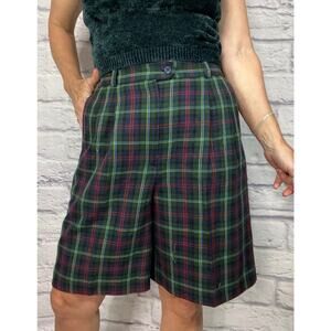 Vintage 90's Counterparts Tartan Plaid Bermuda Shorts